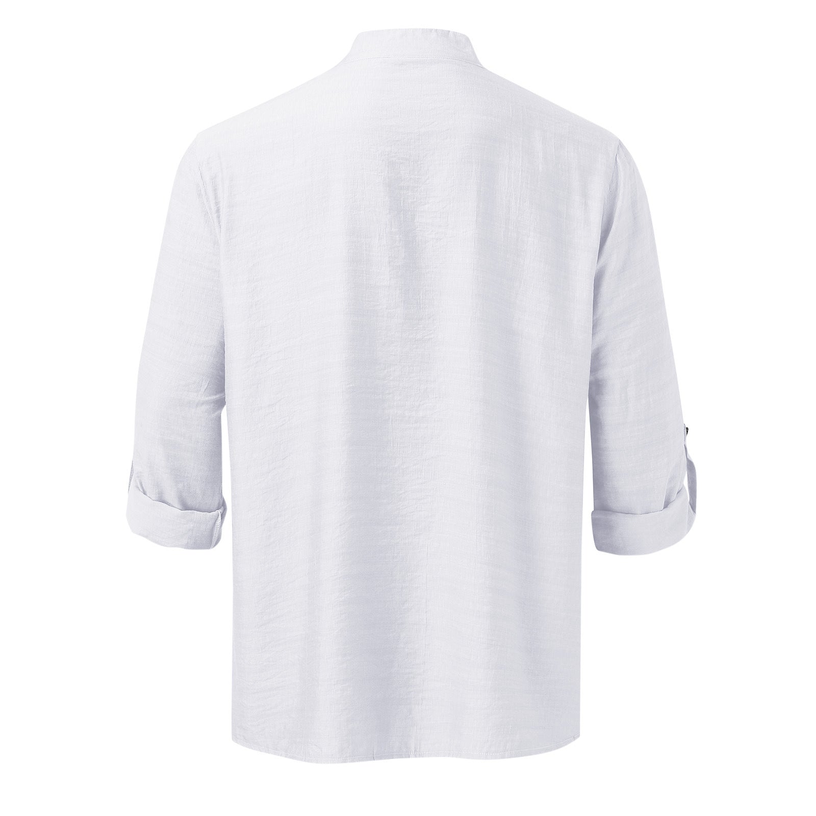Men's Full Size Half Button Long Sleeve Shirt Plus Size - Damned Threads